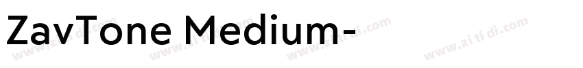 ZavTone Medium字体转换